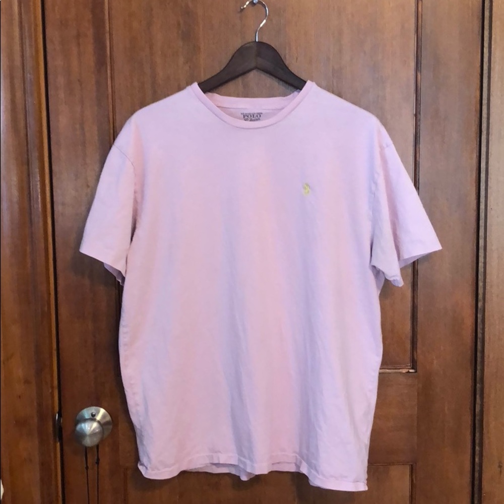Pink Ralph Lauren Crew Neck Tee